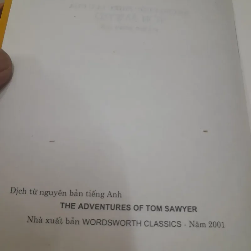 Mark Twain Những cuộc phiêu lưu của Tom Sawyer và. Bìa cứng 599339