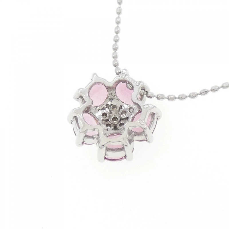 K18WG Hoa Tourmaline Dây Chuyền - Hàng hiệu Chính hãng 867189