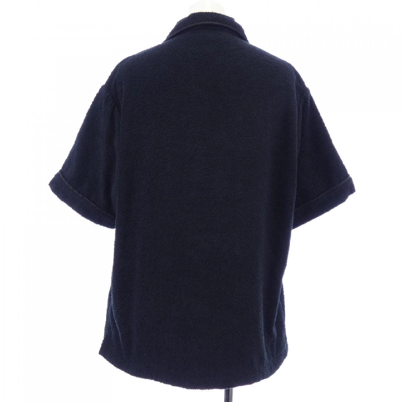 Áo sơ mi bowling cotton terry logo tam giác PRADA SC559 S212 1ZR3 S/S - Hàng hiệu Authentic 894833