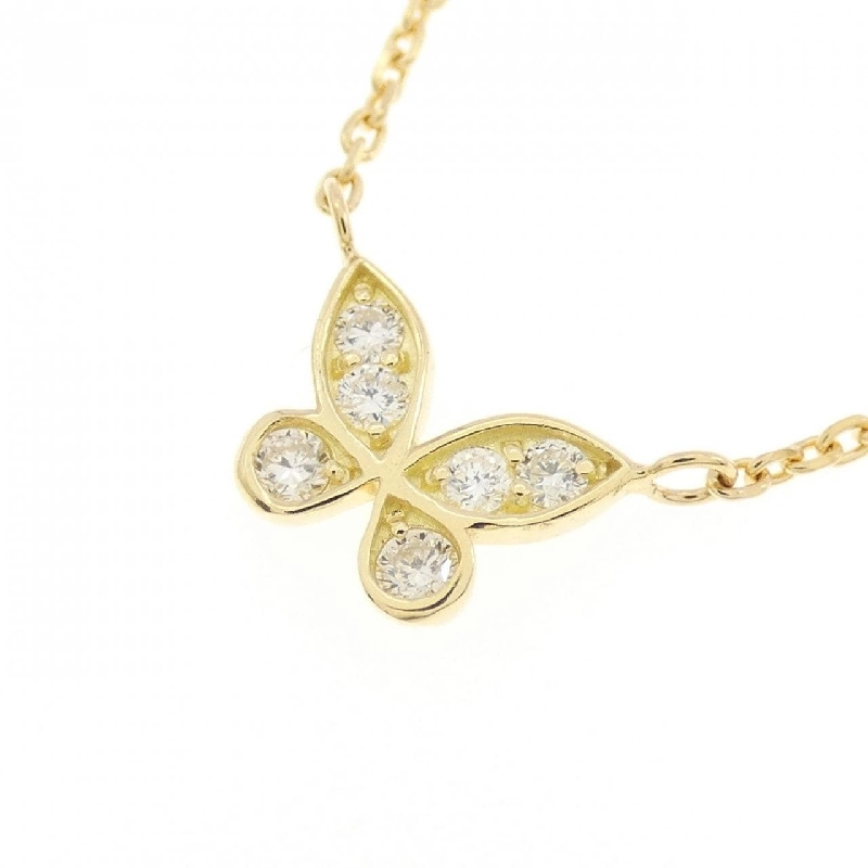K18YG Bướm Kim Cương Dây Chuyền - Hàng hiệu Chính Hãng 863224