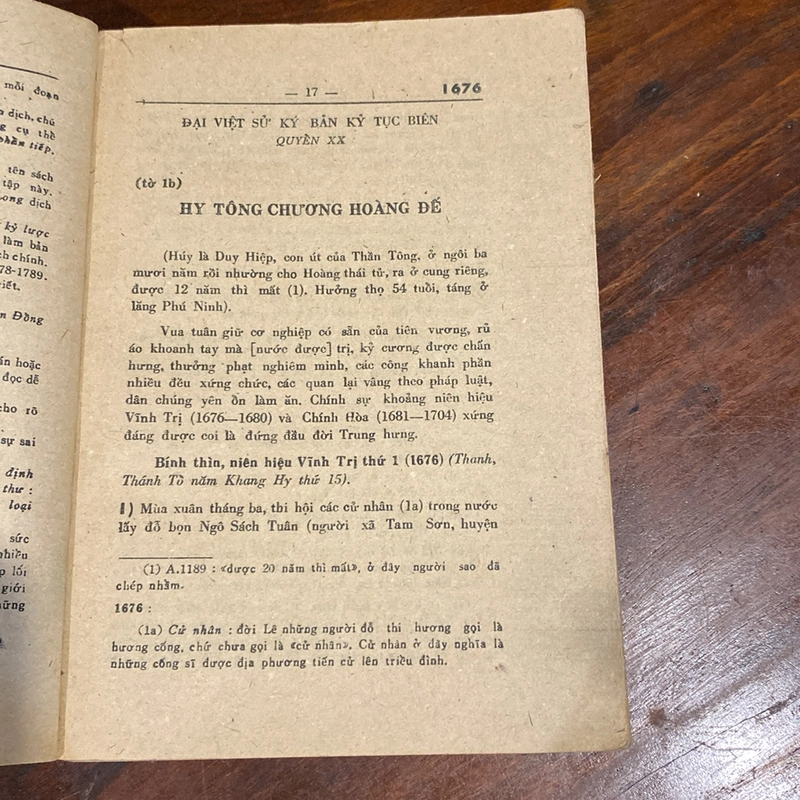 ĐẠI VIỆT SỬ KÝ TOÀN THƯ, PHẦN TIẾP - BA TẬP, TẬP I, BẢN KỶ TỤC BIÊN (1676-1740) 505550