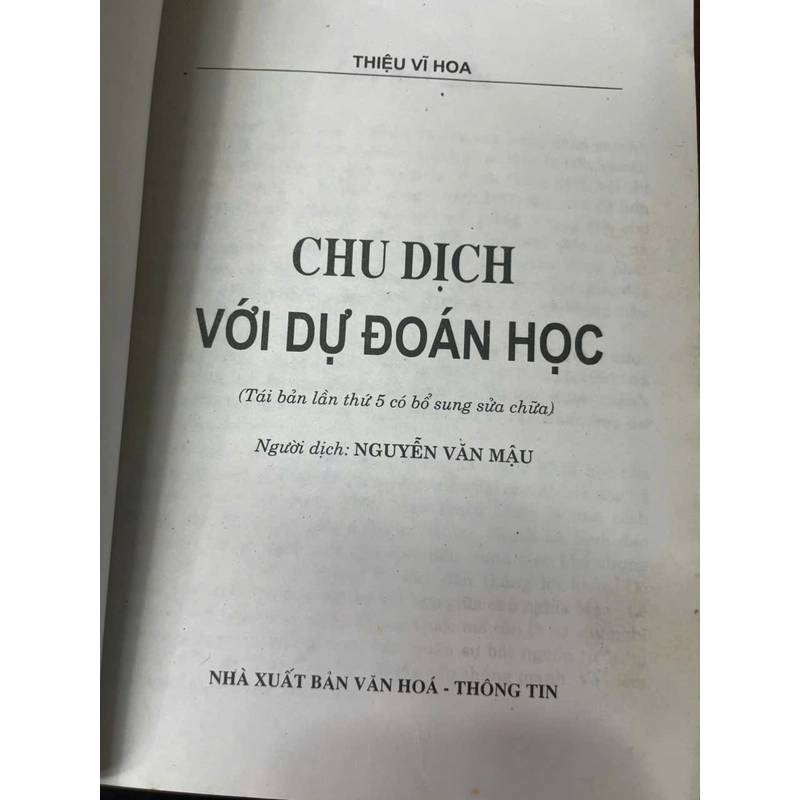 CHU DỊCH VỚI DỰ ĐOÁN HỌC 543538