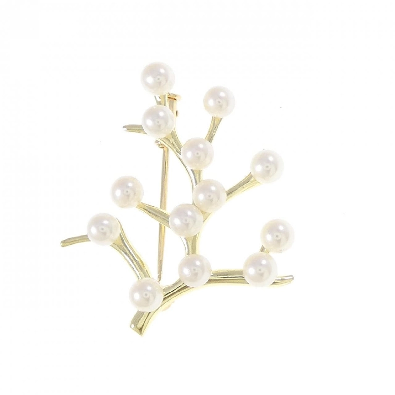 K18YG Ngọc trai Akoya Brooch - Hàng hiệu Chính hãng 872479