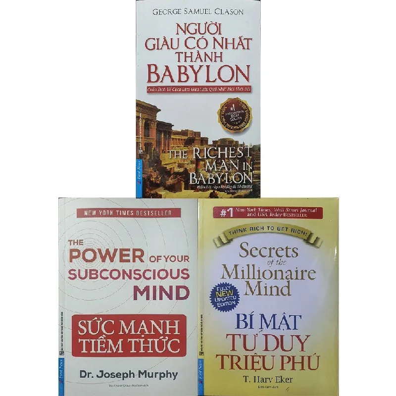 Sách - Combo 3 Cuốn: Sức Mạnh Tiềm Thức + Bí Mật Tư Duy Triệu Phú + Người Giàu Có Nhất Thành Babylon - Trí Việt - NENA2509 Blogmeo21025 580607