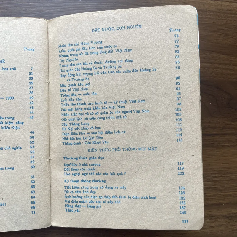 Sách lịch kiến thức phổ thông 1984 997104