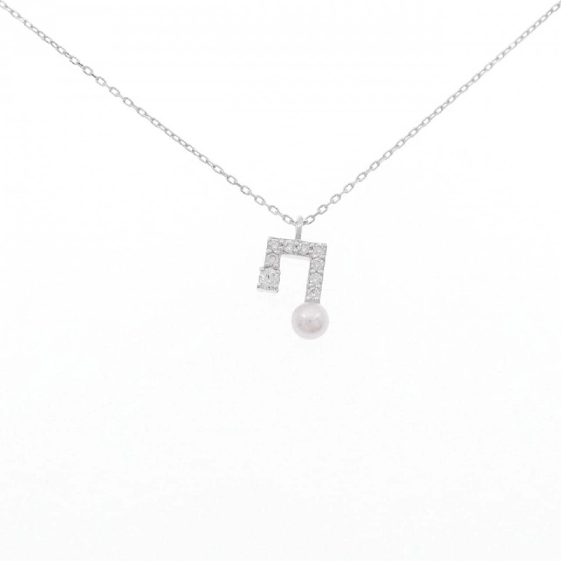 K18WG Ngọc trai Akoya Dây chuyền 3.1mm - Hàng hiệu Chính hãng 858259