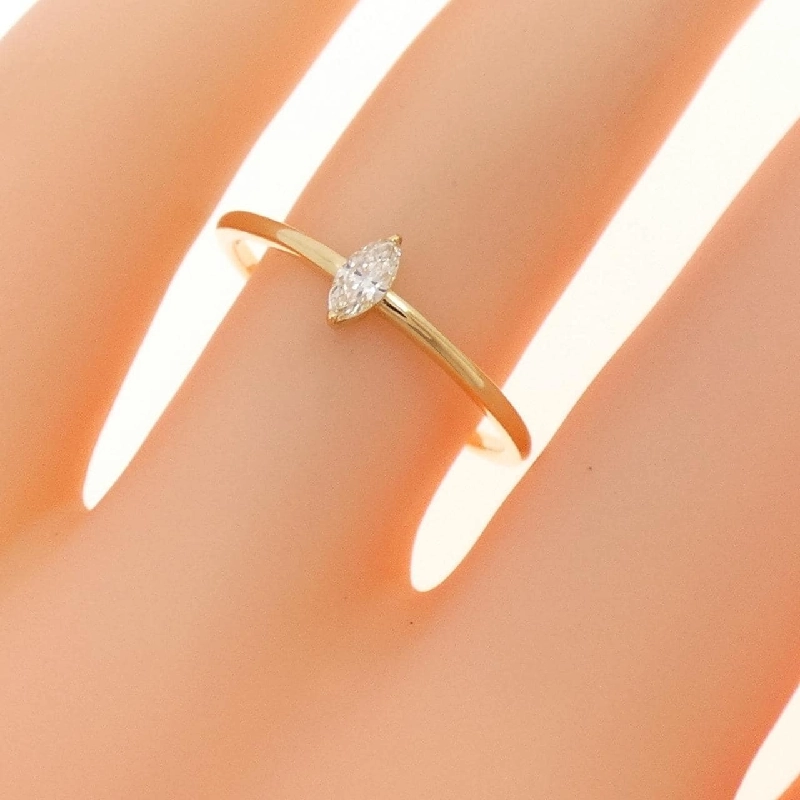 【Sản phẩm mới】Nhẫn kim cương K18YG 0.10CT 668684