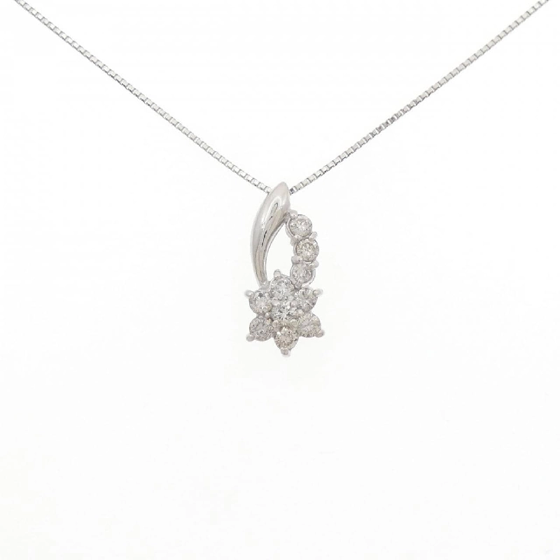 Dây chuyền kim cương hoa PT900/PT850 0.50CT - Hàng hiệu Chính hãng 860640