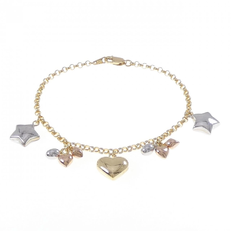 K18 Ba màu Heart×Star Vòng tay - Hàng hiệu Chính hãng 870641