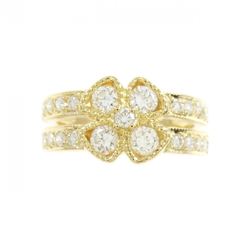 Nhẫn kim cương hoa K18YG 0.60CT - Hàng hiệu Authentic 855524