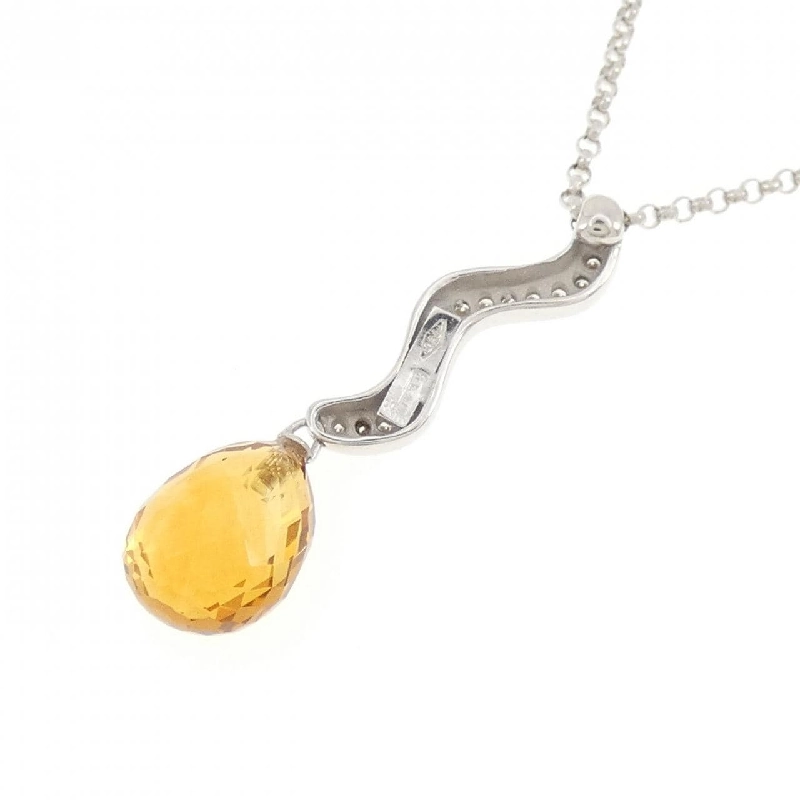 Dây chuyền Citrine 750WG - Hàng hiệu Chính hãng 861273