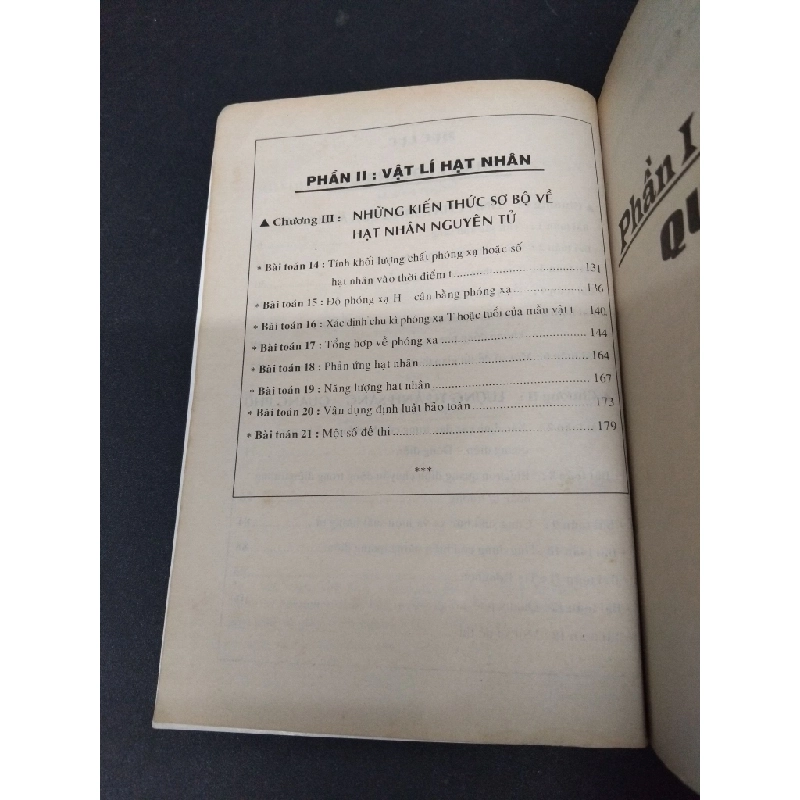 Giải toán vật lí quang lý và vật lý hạt nhân mới 80% bẩn bìa, ố vàng 2000 HCM1710 Lê Văn Thông, Nguyễn Văn Thoại GIÁO TRÌNH, CHUYÊN MÔN 303252