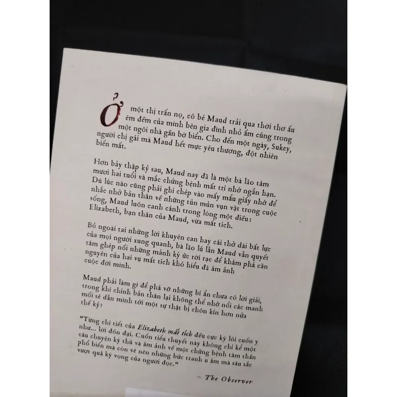 ELIZABETH MẤT TÍCH - EMMA HEALY  971122