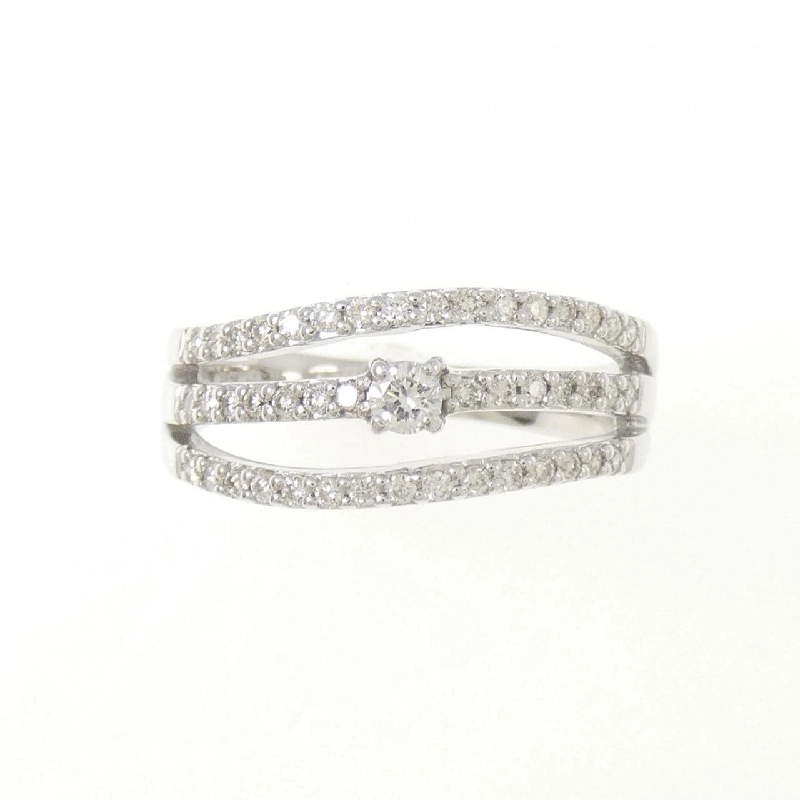 Nhẫn kim cương K18WG 0.33CT 667481