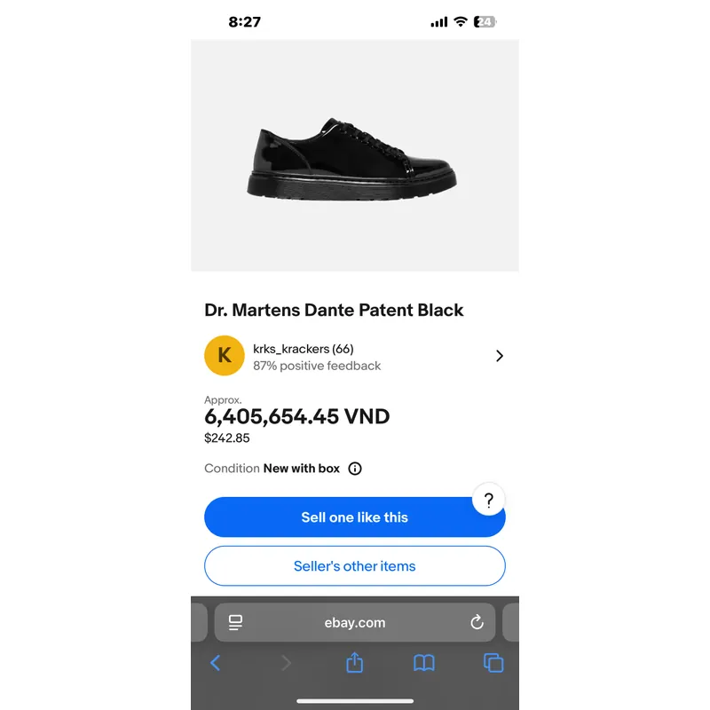 Dr. Martens Dante Patent Black 702877