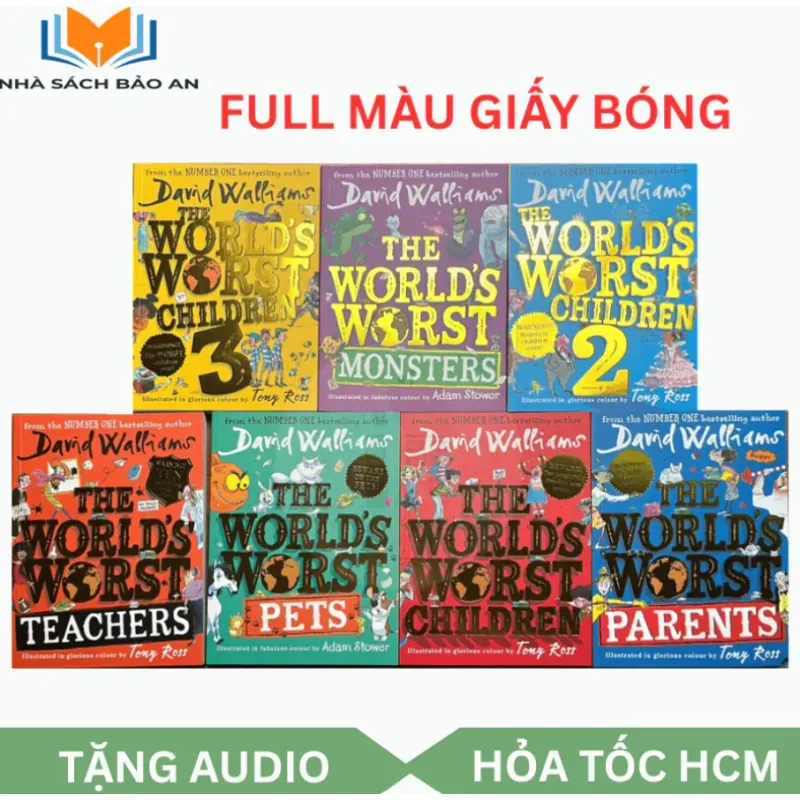 Sách - The world's worst children 7 cuốn, bản mới nhất tặng file nghe 3/7 cuốn 946392
