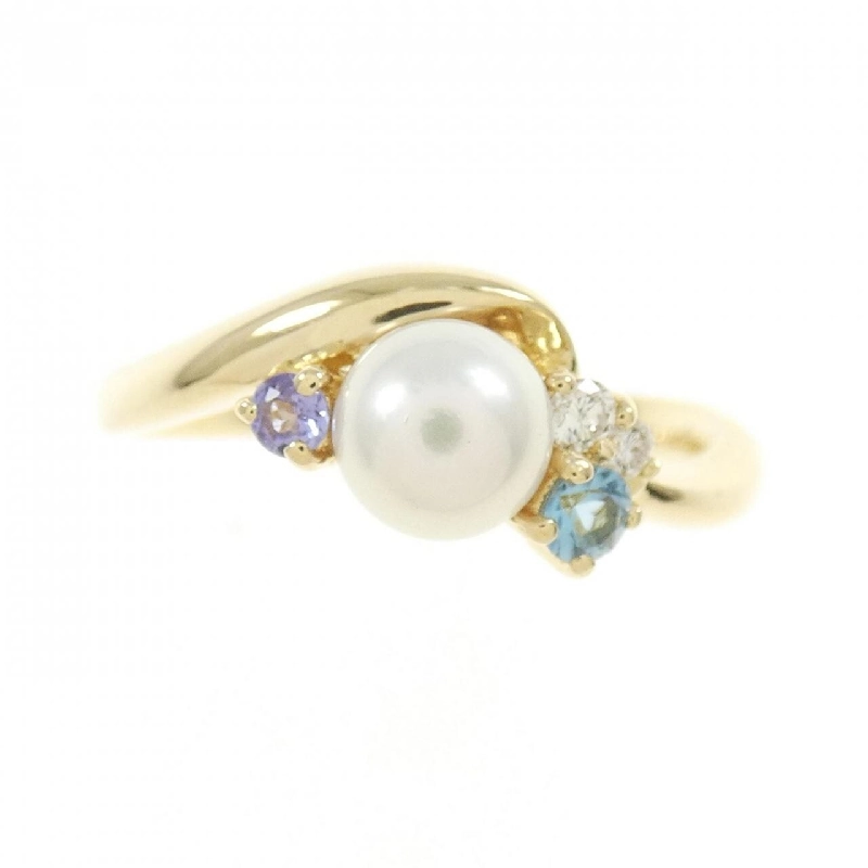 Nhẫn đá màu K18YG 673091