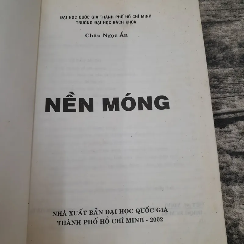 Giáo trình NỀN MÓNG. Giảng viên Châu Ngọc Ẩn ĐH BK TPHCM 737881