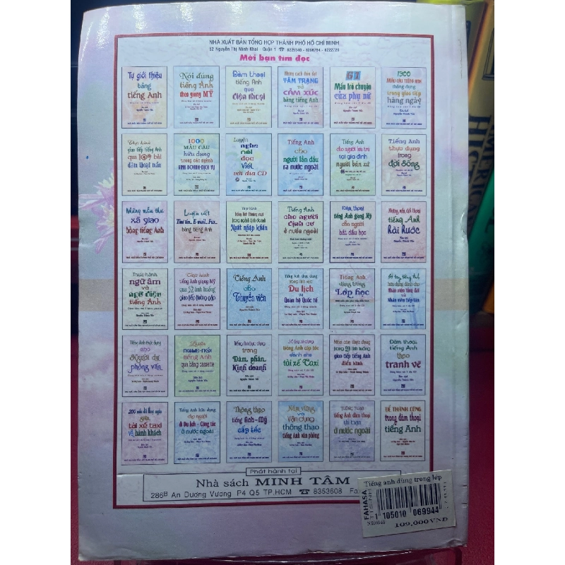 Tiếng anh dùng trong lớp học 2006 mới 75% bẩn viền nhẹ Nguyễn Thành Yến HPB1605 SÁCH VĂN HỌC 925281