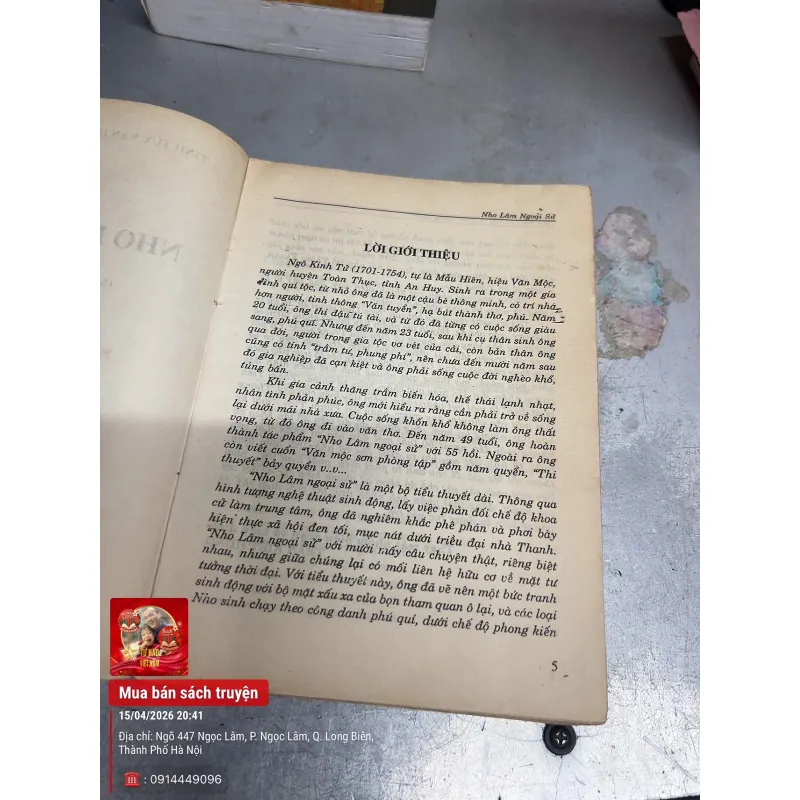 Nho Lâm Ngoại Sử kiệt tác phẩm về châm biếm - Bộ sách Văn học cổ điển Trung Quốc 1022903