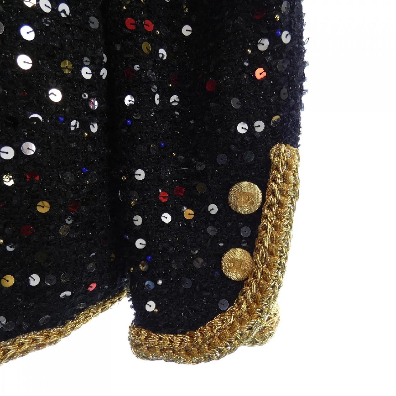 Jacket không cổ CHANEL LOOK15 P72526V64243 632623