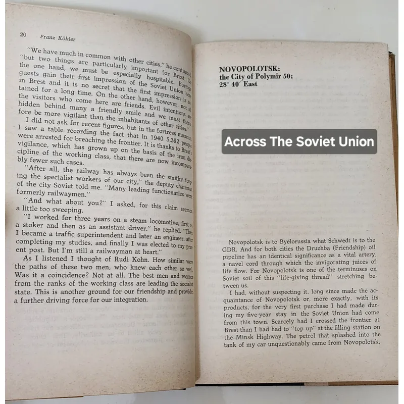 ACROSS THE SOVIET UNION - Franz Kohler 709253