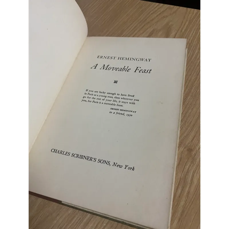 Sách cũ: A Moveable Feast - Ernest Hemingway 971606
