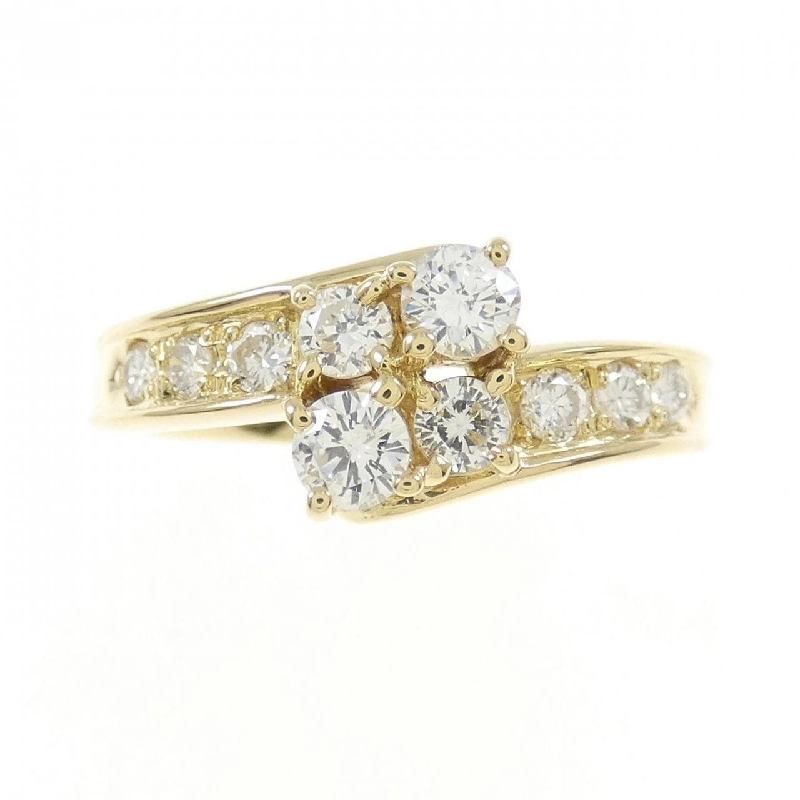 Nhẫn kim cương K18YG 0.56CT 673444