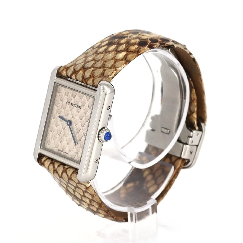 Cartier Tank Solo Python SM W5200020 SS Quartz - Hàng hiệu Authentic 873550