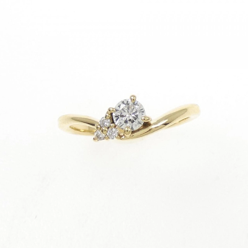 Nhẫn kim cương K18YG 0.155CT 672348