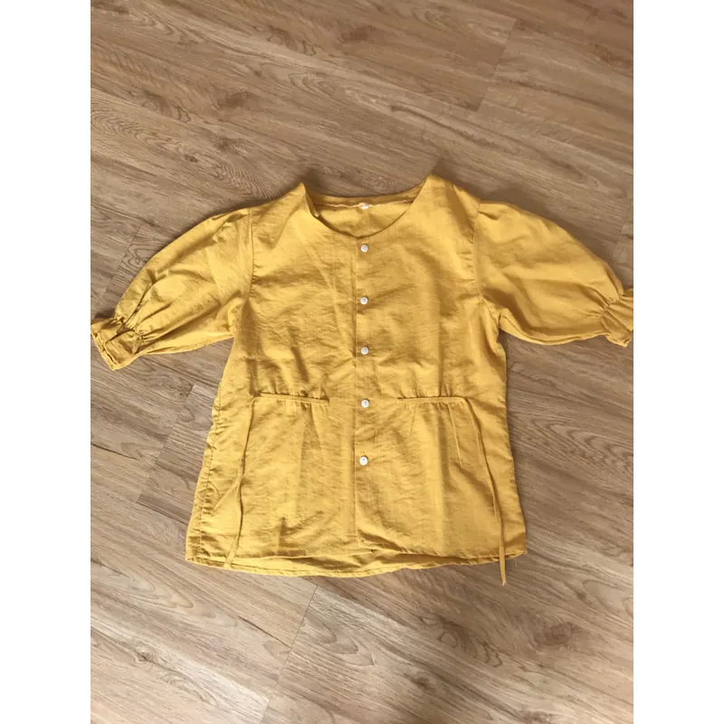 Áo kiểu nữ màu vàng 719482