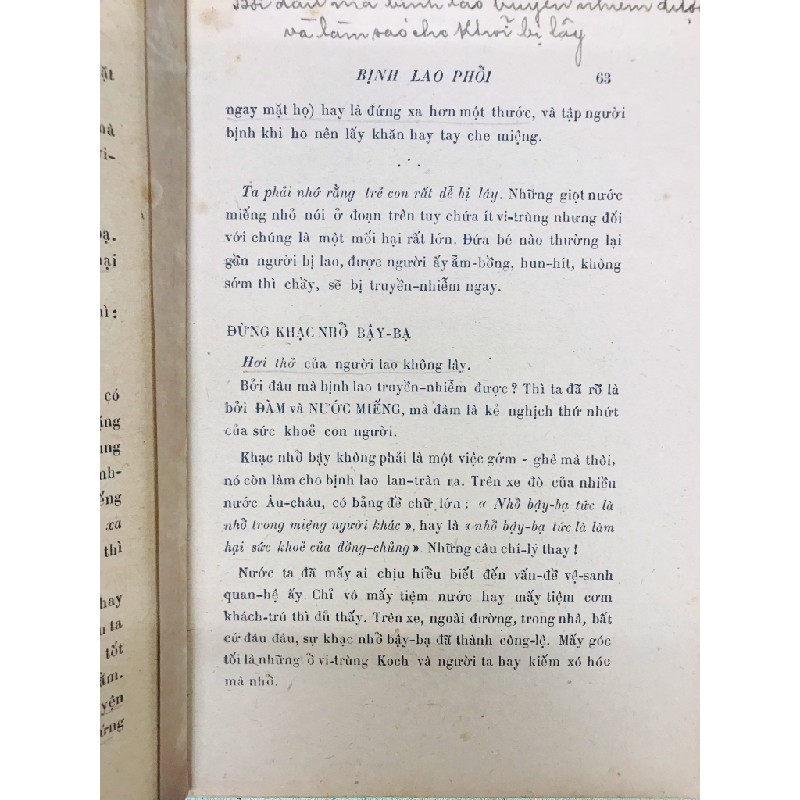 Bịnh ho lao - Bác Sĩ Nguyễn Văn Ngôn 127133