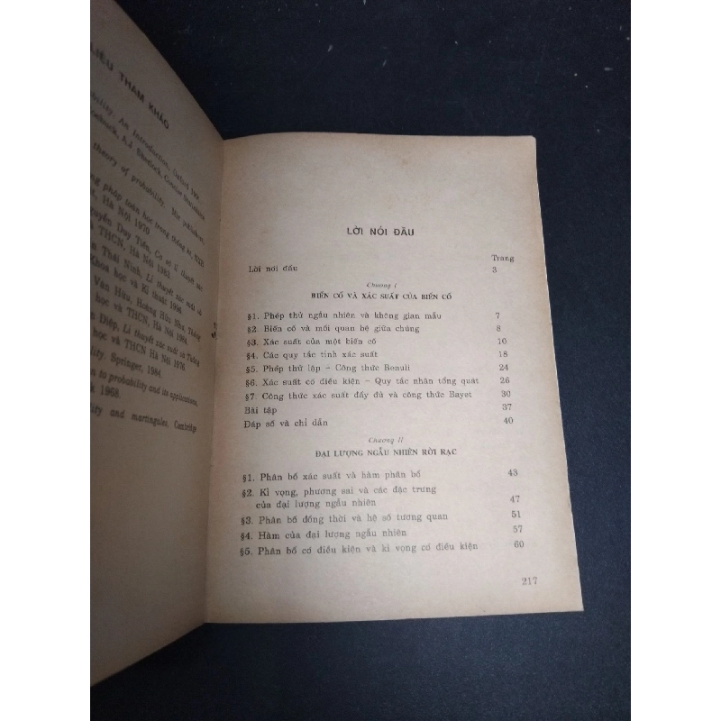 Mở đầu về lí thuyết xác suất và các ứng dụng mới 70% ố vàng 1998 Đặng Hùng Thắng HCM2103 GIÁO TRÌNH, CHUYÊN MÔN 918714