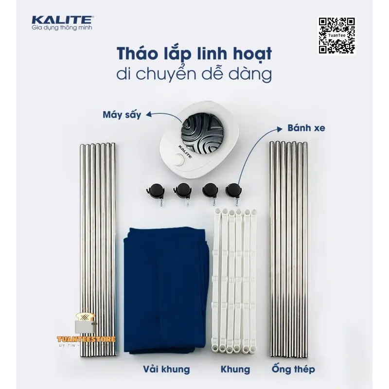 Từ sấy quần áo KALITE KL6880 sấy khô nhanh diệt vi khuẩn 601534