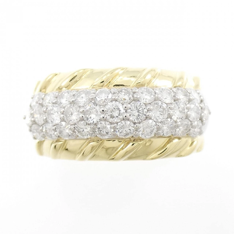 Nhẫn kim cương K18YG/PT900 1.00CT 673412