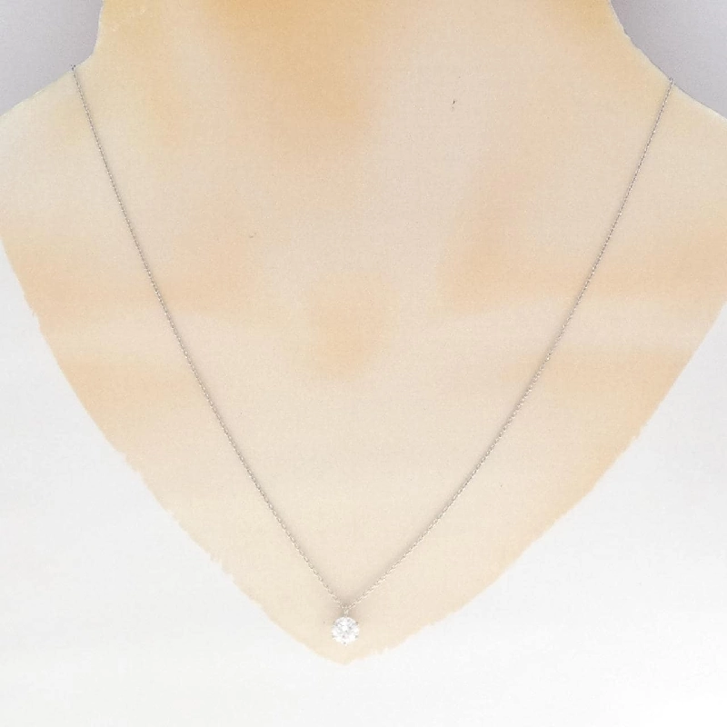 Dây chuyền kim cương Solitaire PT900/PT850 0.617CT G SI1 EXT - Hàng hiệu Chính hãng 873107