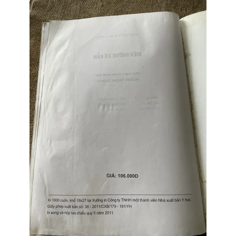 Điều dưỡng học cơ bản, sách gần 600 trang khổ lớn 796443