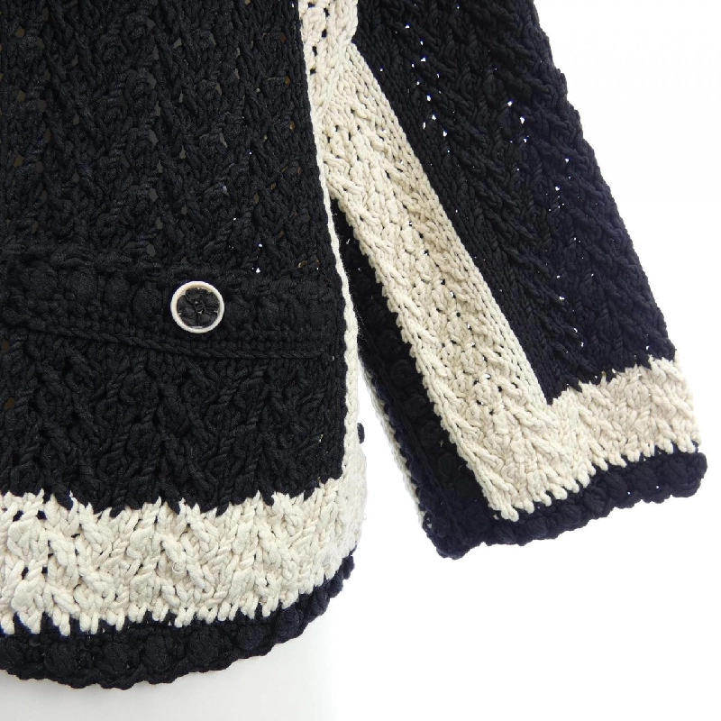 Jacket không cổ CHANEL P72002K10363 22C 631619