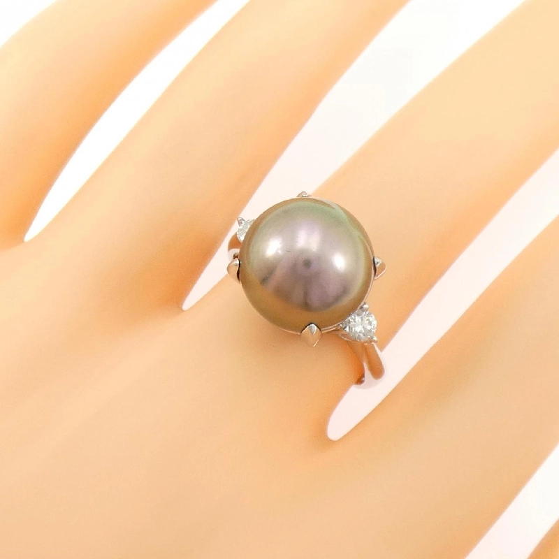 Nhẫn ngọc trai đen PT900 12mm - Hàng hiệu Authentic 846759