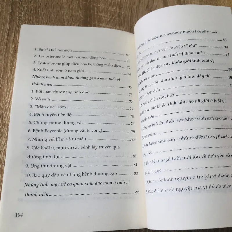 SỨC KHỎE GIỚI TÍNH TUỔI VỊ THÀNH NIÊN  1000578