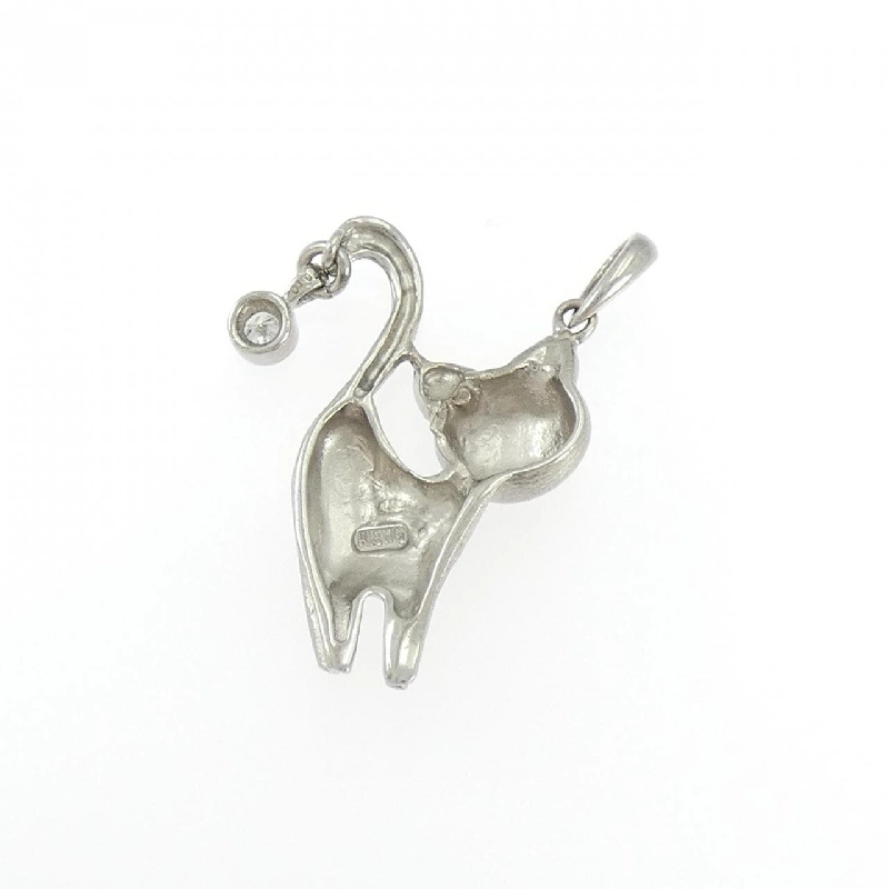 K18WG Mèo Kim Cương Dây Chuyền 0.10CT - Hàng hiệu Chính hãng 862093