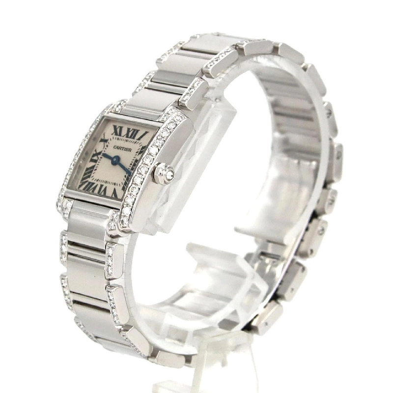 Cartier Tank Française SM WG/D･Bracelet Half D WE1002SC WG Quartz - Hàng hiệu Chính hãng 875412