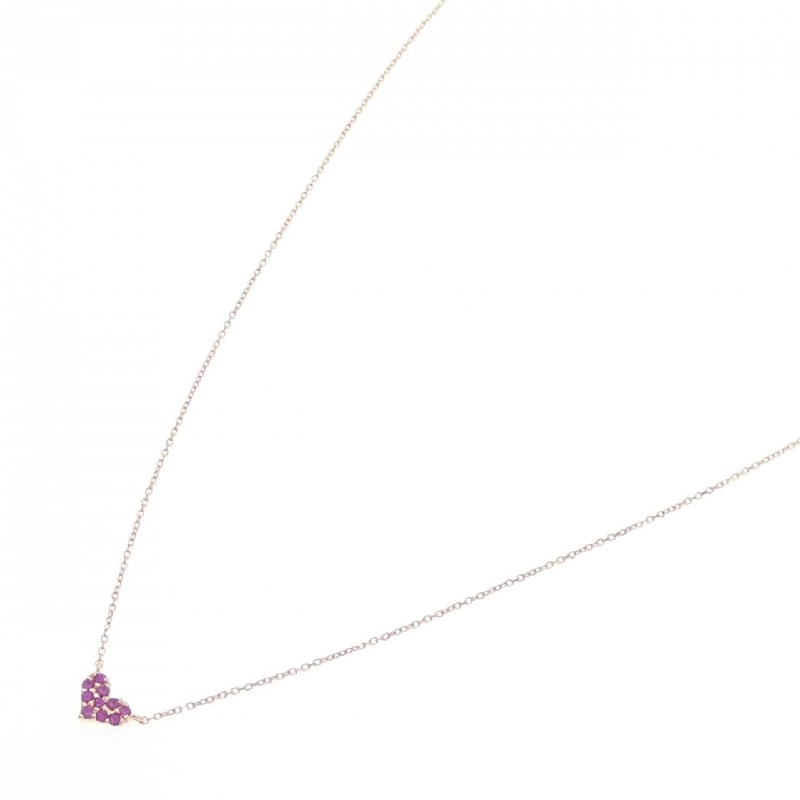 K10PG Mặt Dây Chuyền Hình Trái Tim Đá Ruby - Hàng hiệu Chính Hãng 857557