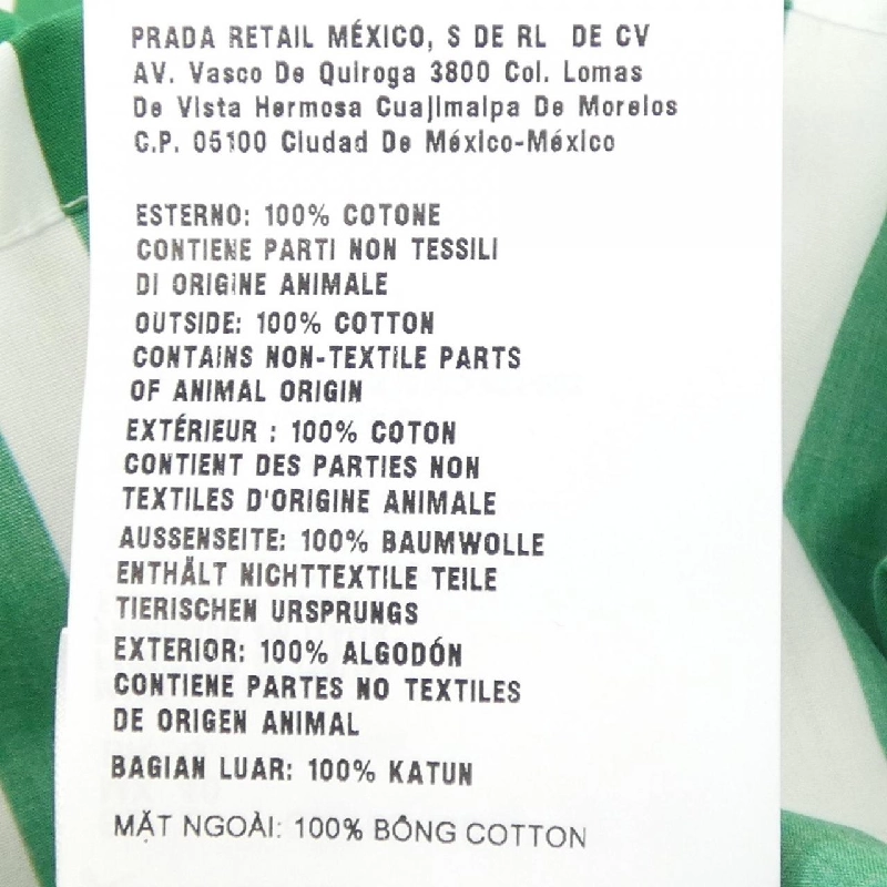 Áo sơ mi ngắn tay PRADA UCS414 S221 108R - Hàng hiệu Chính hãng 897749