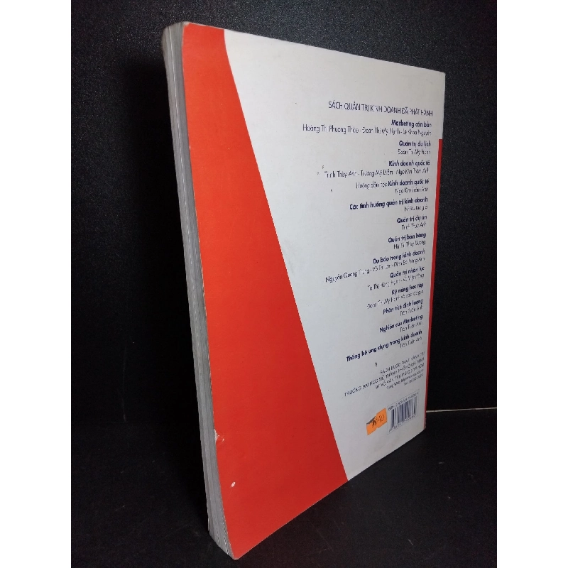Quản trị học mới 80% ố rách gáy nhẹ 2015 HCM1001 Trịnh Thùy Anh GIÁO TRÌNH, CHUYÊN MÔN 918378