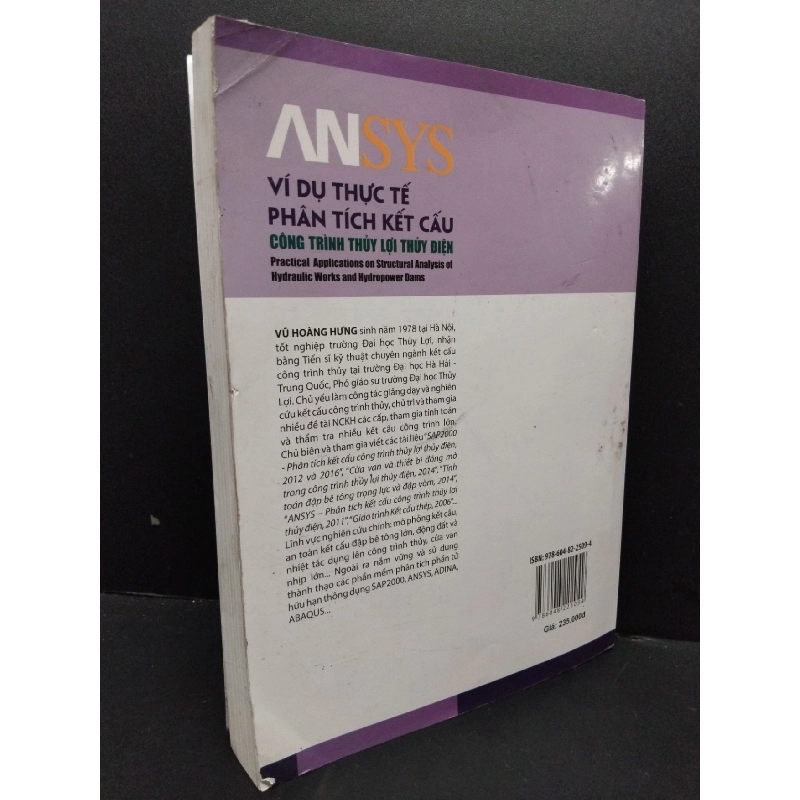 Ansys Ví dụ thực tế phân tích kết câu công trình thủy lợi thủy điện mới 80% bẩn nhẹ 2018 HCM1209 Vũ Hoàng Hưng KỸ NĂNG 916870