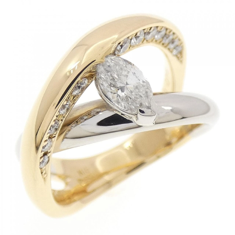 Nhẫn kim cương K18YG/PT900 0.390CT - Hàng hiệu Authentic 852594