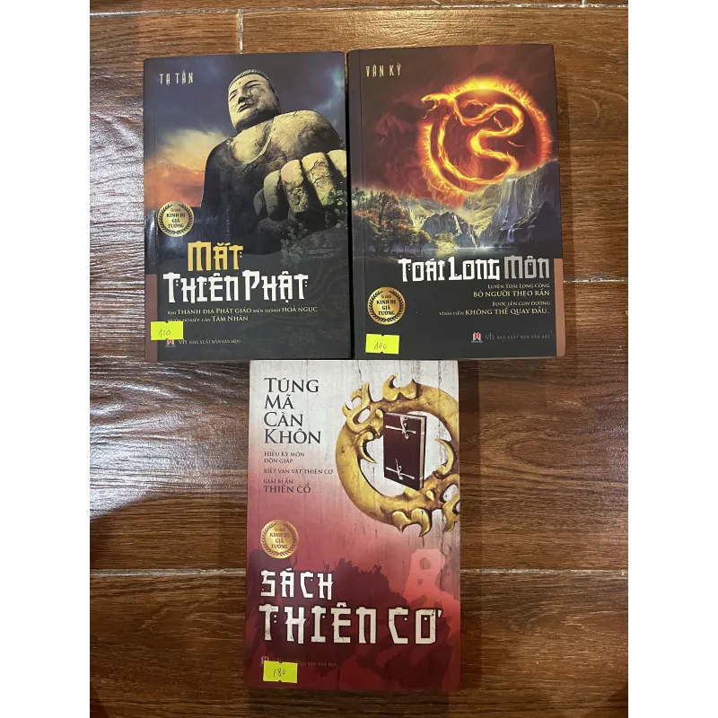 Tủ Sách Kinh Dị Giả Tưởng 3 cuốn . Mắt Thiên Phật . Toái Long Môn . Sách Thiên Cơ  763228