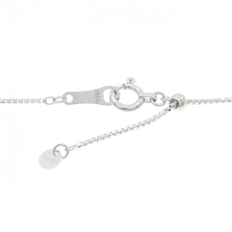 K18WG Chữ cái M Dây chuyền kim cương 0.32CT - Hàng hiệu Chính hãng 860138