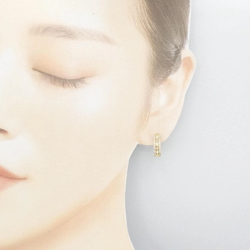 K18YG Bông tai kim cương 0.60CT - Hàng hiệu Chính hãng 870001